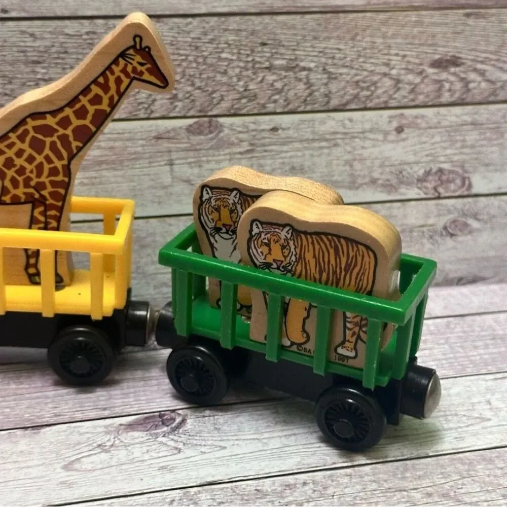 Thomas & Friends Railway Colorful Wooden Animal circus and Train Set vintage